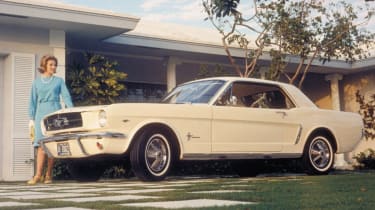 Ford Mustang - side profile advert poster